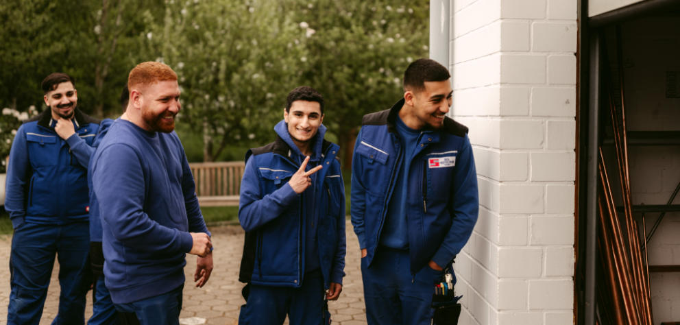 Siol Heiztechnik: Team lachend